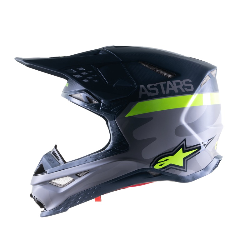 ALPINESTARS S-M10 Helmet Grey/Fluorescent Yellow/Black Medium