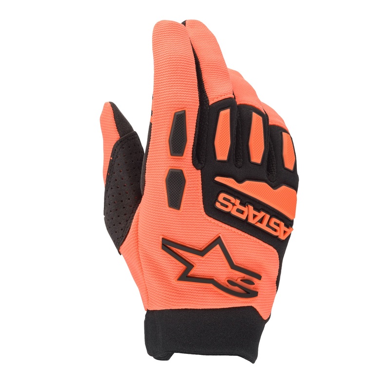 Alpinestars Full Bore BMX Race Gloves-Orange/Black Adult Small