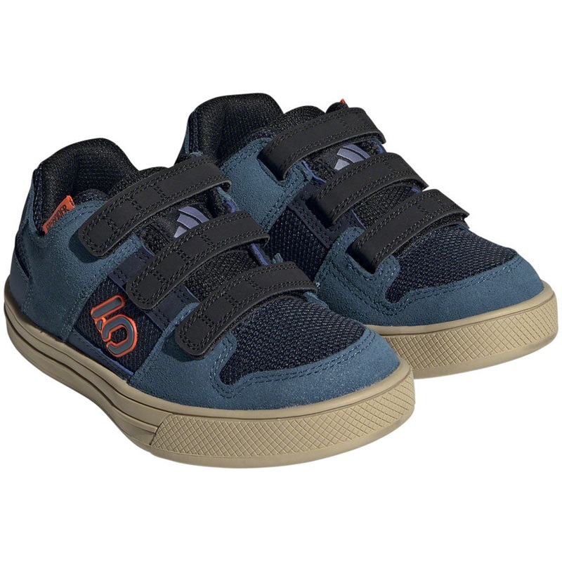 Five Ten Freerider Kid’s VCS Flat Shoes – Youth Legend Ink/Wonder Steel/Impact Orange 12K
