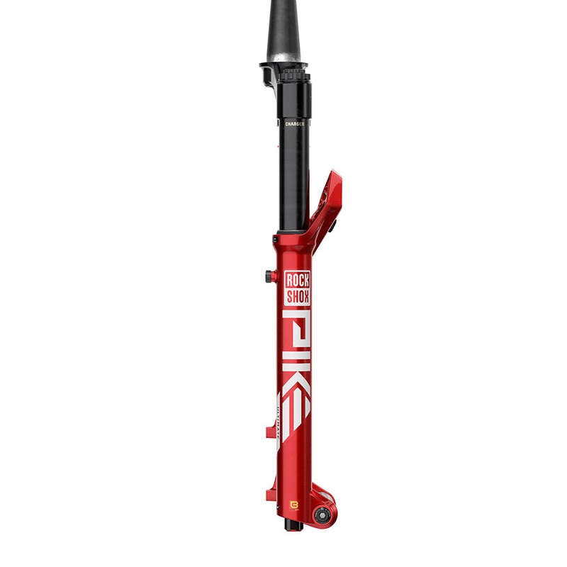 RockShox Pike Ultimate Charger 3.1 RC2 Suspension Fork – 29″ 140 mm 15 x 110 mm 44 mm Offset Electric Red C2