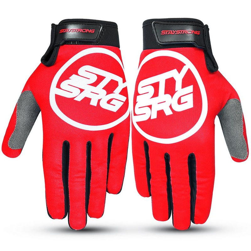Stay Strong Staple 3 Gloves – Red Large