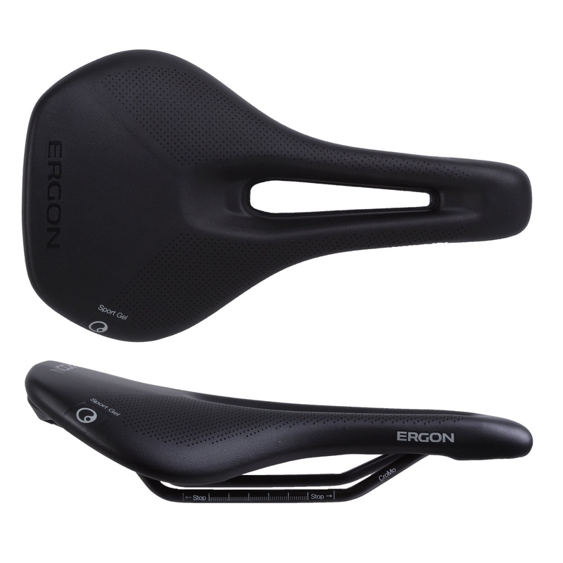 Ergon SR Sport Gel Saddle and Tape – Chromoly Black Women’s Medium/Large