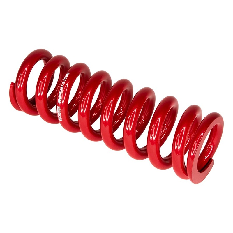 Metric Coil Spring – 174mm Length 67.5 – 75mm Travel 500 lb Electric Red