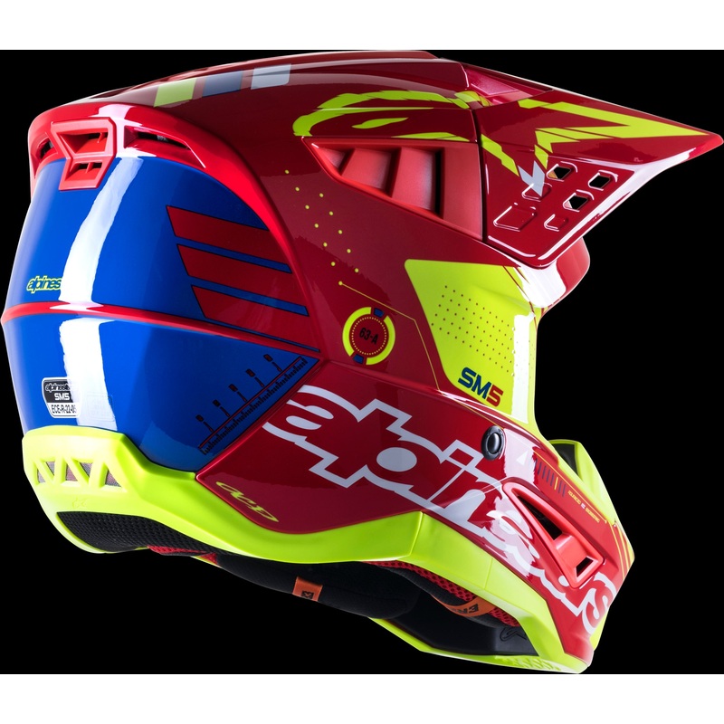 ALPINESTARS S-M5 Helmet Red/White/Yellow X-Small