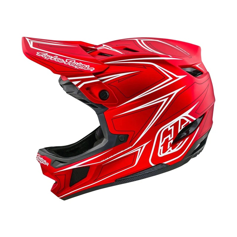 TLD D4 AS Composite Helmet W/MIPS Pinned Red Pinned Red XS-S