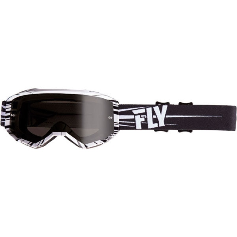 Fly Racing 2019 Zone Goggles-Black/White/Dark Smoke