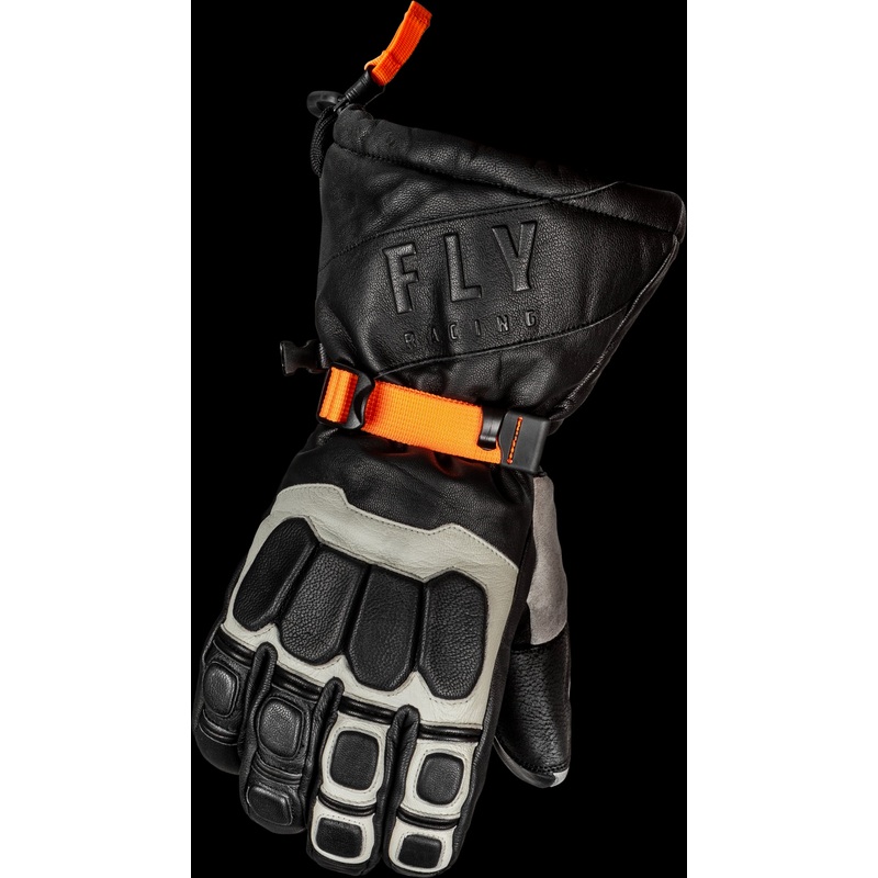 FLY RACING Glacier Gloves Black/Grey/Orange Md