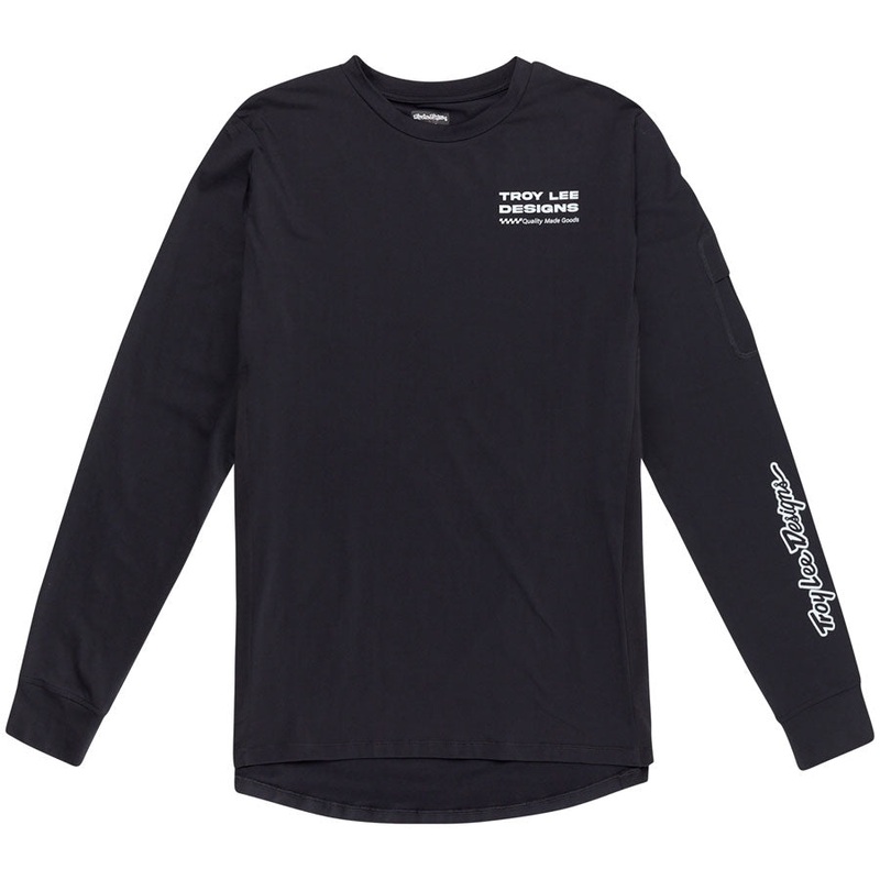 Troy Lee Designs Ruckus Long Sleeve Ride Tee  Factory Carbon Large