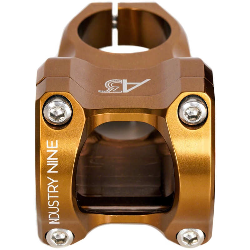 Industry Nine A318 Stem – 30mm, 31.8mm Clamp, +/-4.4, 1 1/8″, Aluminum, Bronze