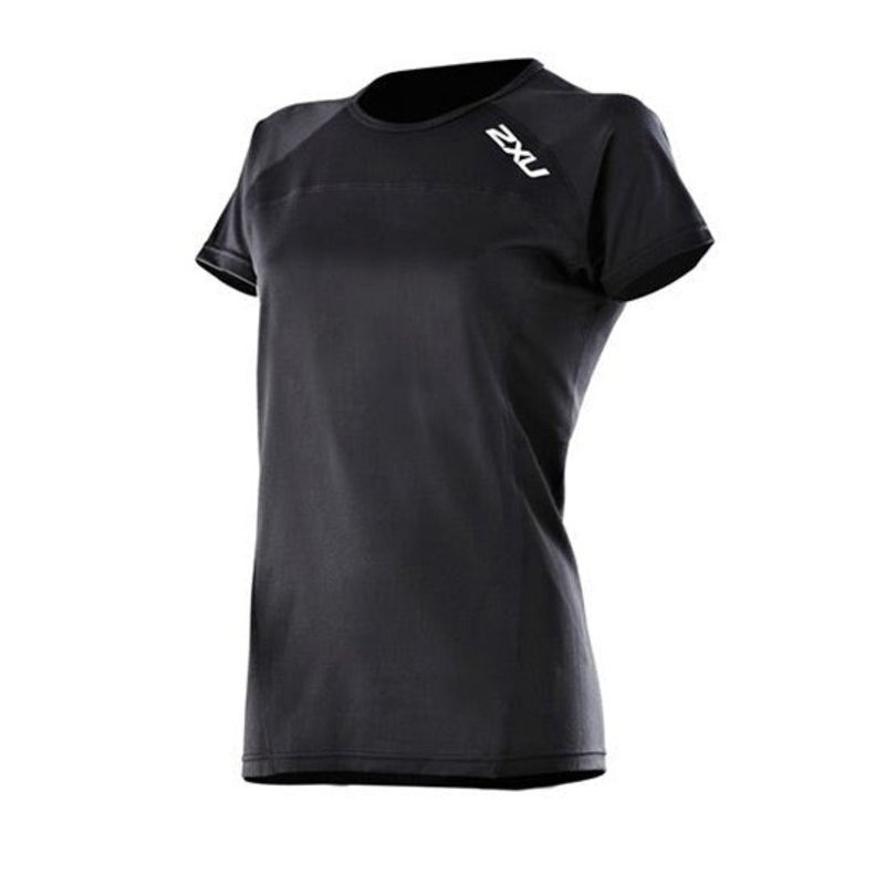2XU Lady Comp Short Sleeve Run Top Black XS