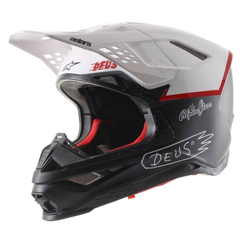 ALPINESTARS S-M8 X Deus20 Helmet Black/White/Deep Red X-Small
