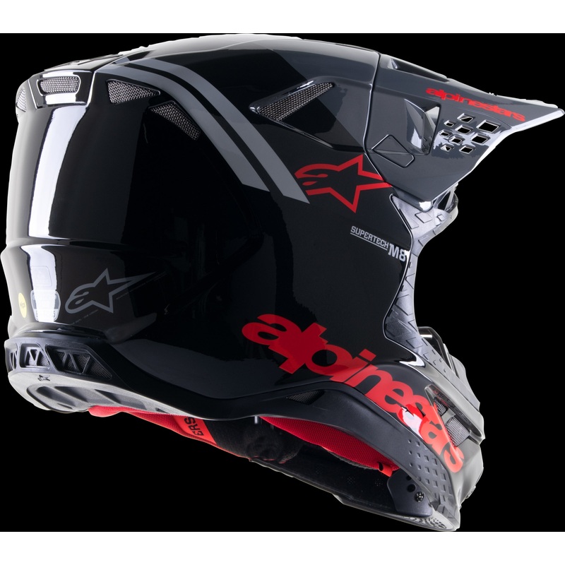 ALPINESTARS S-M8 Radium 2 Helmet Black/Neon Red X-Small
