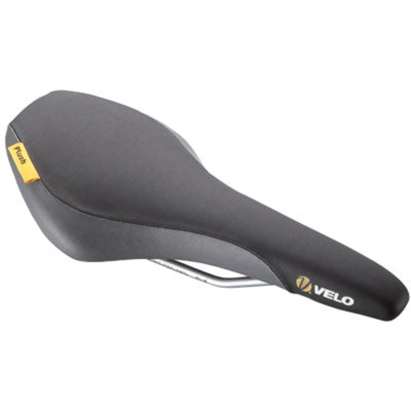 Velo Plush Sdl, Aero Mens Blk/Gry,Road/Mtn,Speedflex M Speedflex M Velo Saddles NA Black/Gray