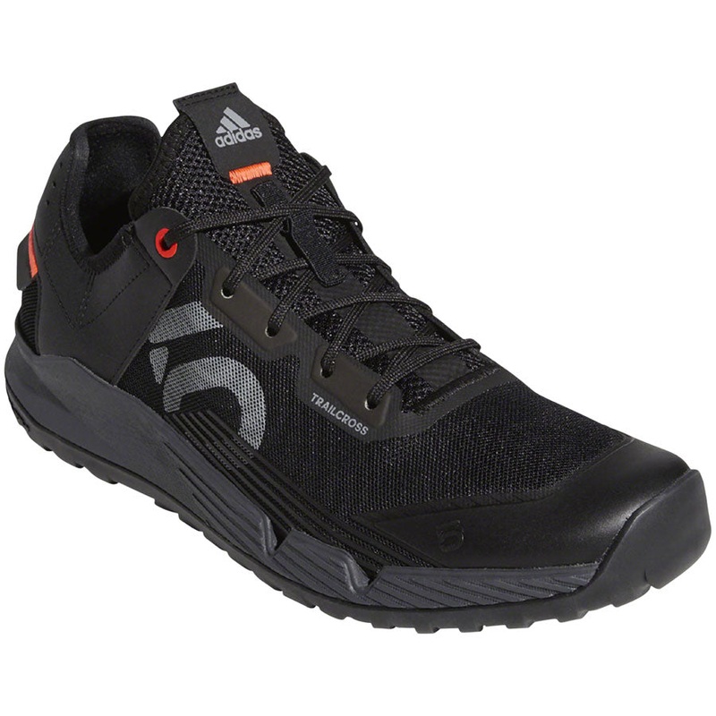 Five Ten Trailcross LT Flat Shoes – Mens Core BLK / Gray Two / Solar Red 8